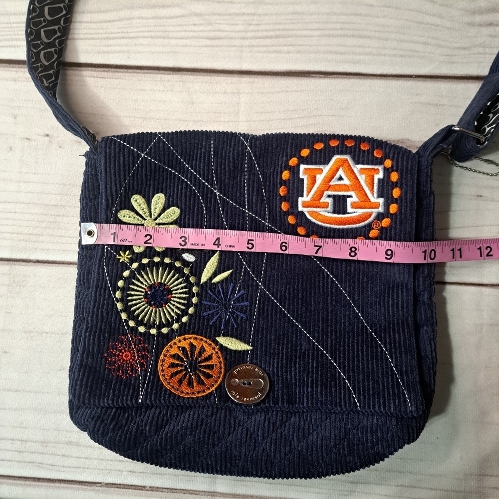 3 FOR 12 SALE Embroidered Alabama Auburn University Navy Adjustable Shoulder Bag - Picture 2 of 11